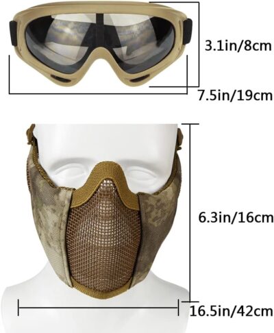 AOUTACC Airsoft Protective Gear Set