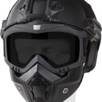 Airsoft Helmet and Full Face Mask