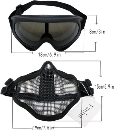 Airsoft Steel Goggles Paintball Mask
