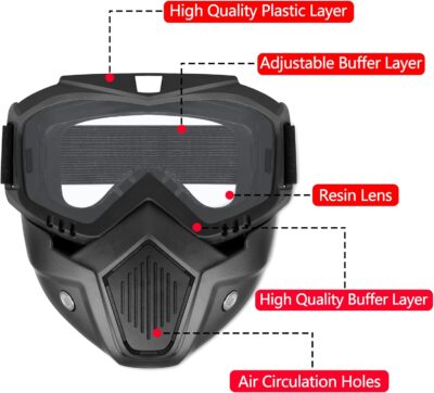 2 Pack Tactical Paintball Mask