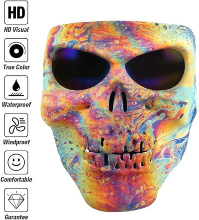 Spooky Skull Face Paintball Mask